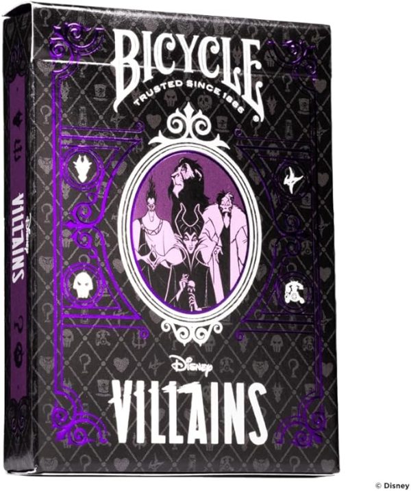 Baraja Bicycle Disney Villains Purple